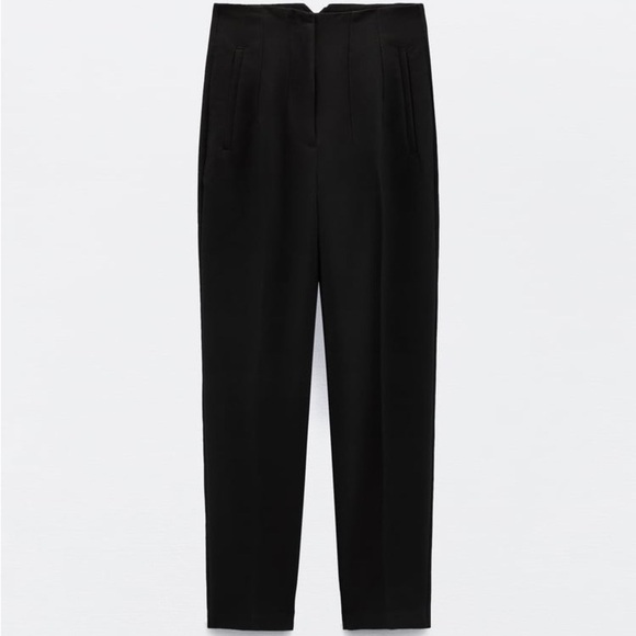 New Zara PANTS‎ WITH A HIGH WAIST - Picture 7 of 11